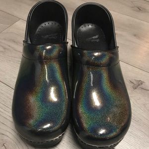 Dansko Holographic Clogs LIKE NEW!